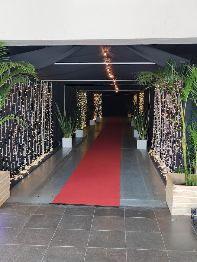 Túnel de entrada da Formatura do terceirão para a empresa Diamond de Bento Gonçalves no Fundaparque